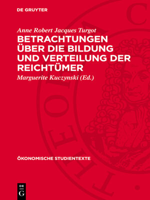 cover image of Betrachtungen über die Bildung und Verteilung der Reichtümer